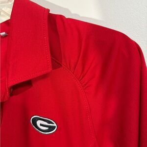 UGA Red Polo Shirt with Logo